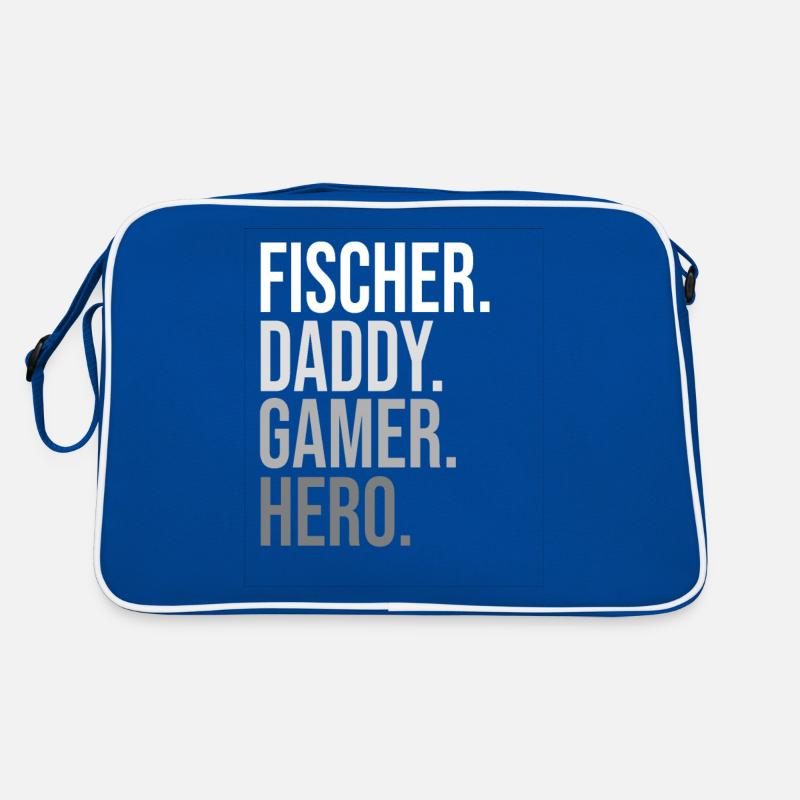 Fischer Daddy Gamer Hero Statement Family Dad Retro Tasche