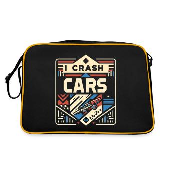 I Crash Cars 10 - Retro Bag - black/gold - Back