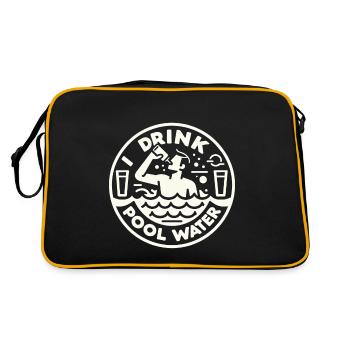 I Drink Pool Water 6 - Retro Bag - black/gold - Back