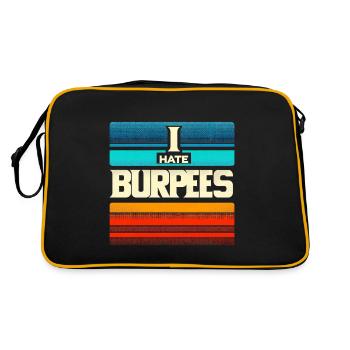 I Hate Burpees 5 - Retro Bag - black/gold - Back
