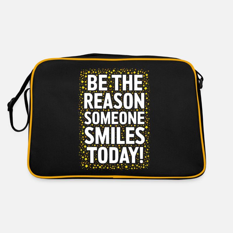 Sei Der Grund Für Ein Lächeln Heute Retro Tasche