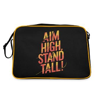 Goals High Stand Pride Motivation - Retro Bag - black/gold - Back
