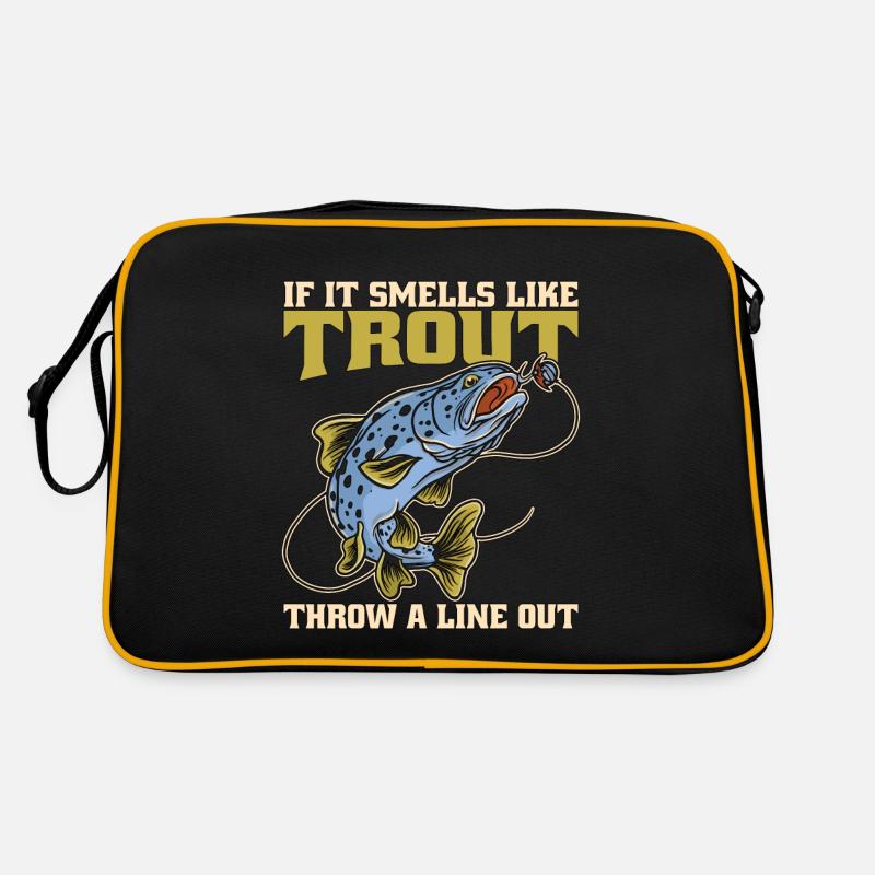 Pêche à la truite si ça sent la truite Pêche sportive Sac Retro