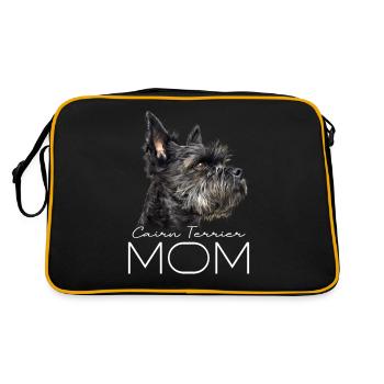 Maman Cairn Terrier - Sac Retro - noir/or - Dos