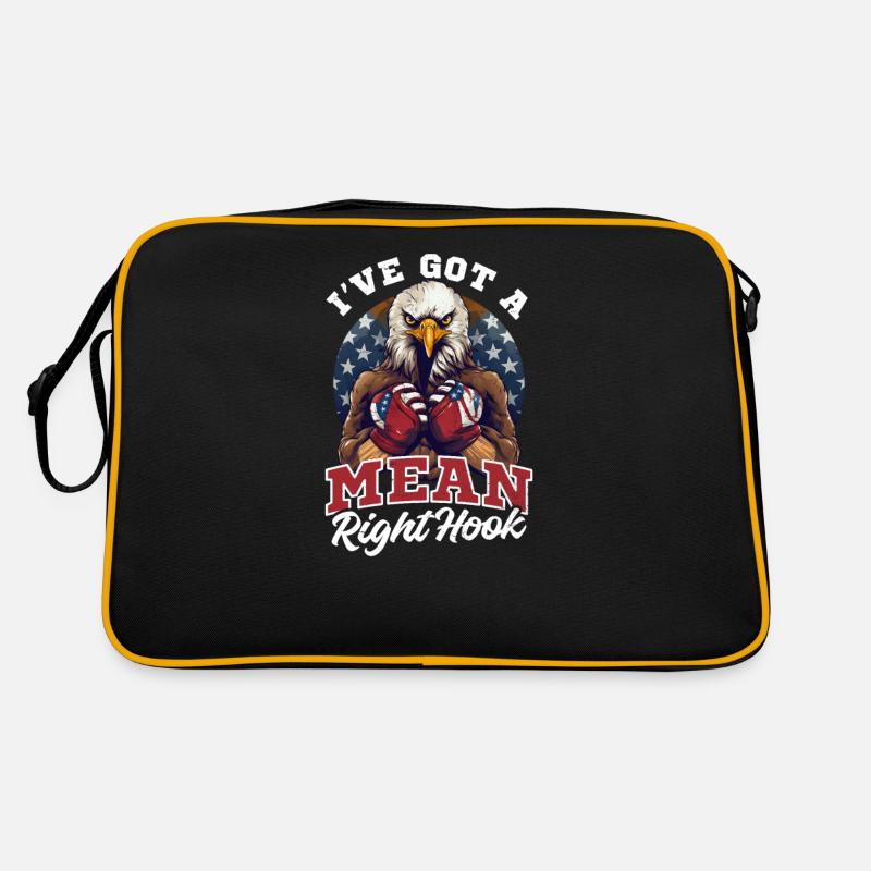 Boxen Hat Einen Gemeinen Rechten Haken Retro Tasche