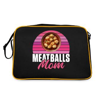 Cadeaux pour les amateurs de boulettes de viande - Sac Retro - noir/or - Dos