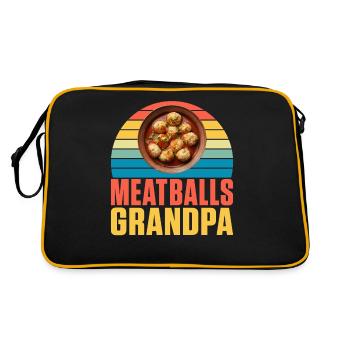 Cadeaux pour les amateurs de boulettes de viande - Sac Retro - noir/or - Dos