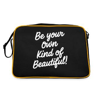 Be Your Own Kind of Beautiful - Retro Bag - black/gold - Back