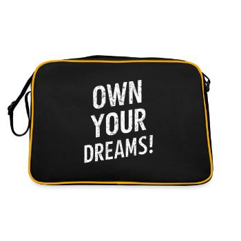 Own Your Dreams Motivation - Retro Bag - black/gold - Back