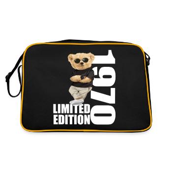 Édition limitée des années 1970 ours ours anniversaire des années 1970 - Sac Retro - noir/or - Dos