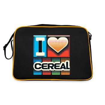 I Love Cereal 11 - Retro Bag - black/gold - Back