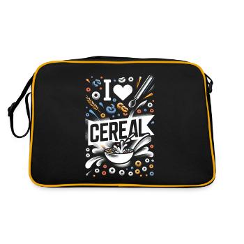 I Love Cereal 14 - Retro Bag - black/gold - Back