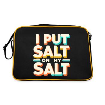 J’ai mis du sel sur mon sel 7 - Sac Retro - noir/or - Dos