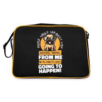 Chien Carlin - Sac Retro - noir/or - Dos