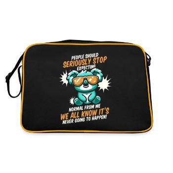 Koala - Sac Retro - noir/or - Dos