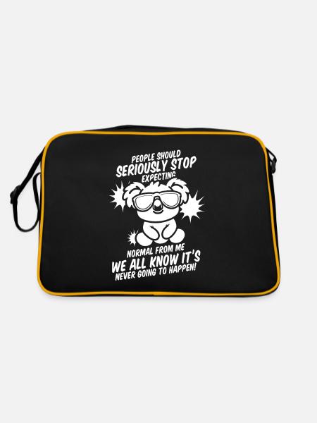 Koala - Retro Bag - black/gold - Back