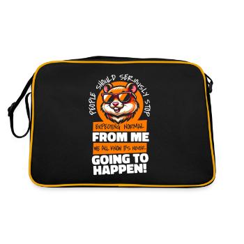 Hamster Golden Hamster - Retro Bag - black/gold - Back