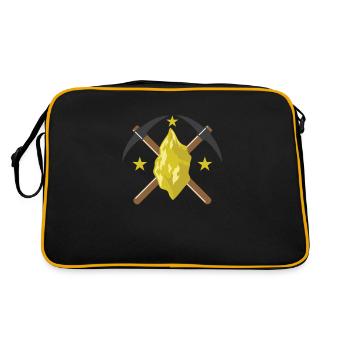 Aurum Nugget with Picking - Retro Bag - black/gold - Back