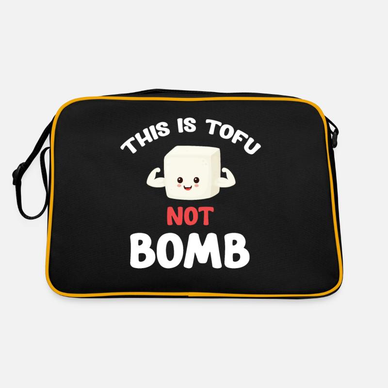 C’est du tofu, pas du tempeh bombé, asiatique Sac Retro