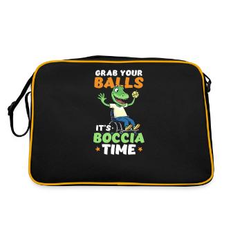 Boccia Player Grab Balls Boccia Time - Retro Bag - black/gold - Back