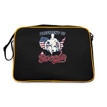 Boccia Player President Of Boccia - Retro Bag - black/gold - Back