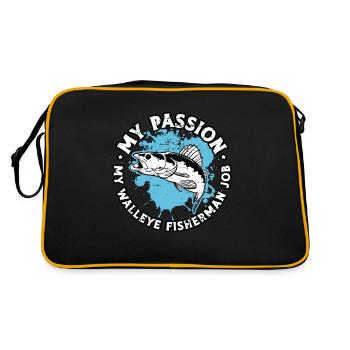 Pêcheur de doré Ma passion Ma pêche au doré - Sac Retro - noir/or - Dos