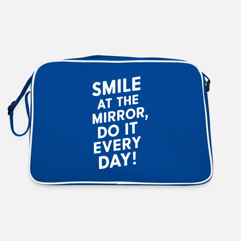 Souriez tous les jours lorsque vous vous regardez dans le miroir Sac Retro