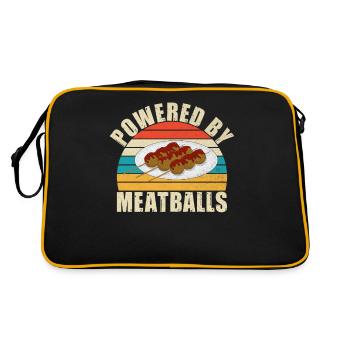 Cadeaux pour les amateurs de boulettes de viande - Sac Retro - noir/or - Dos