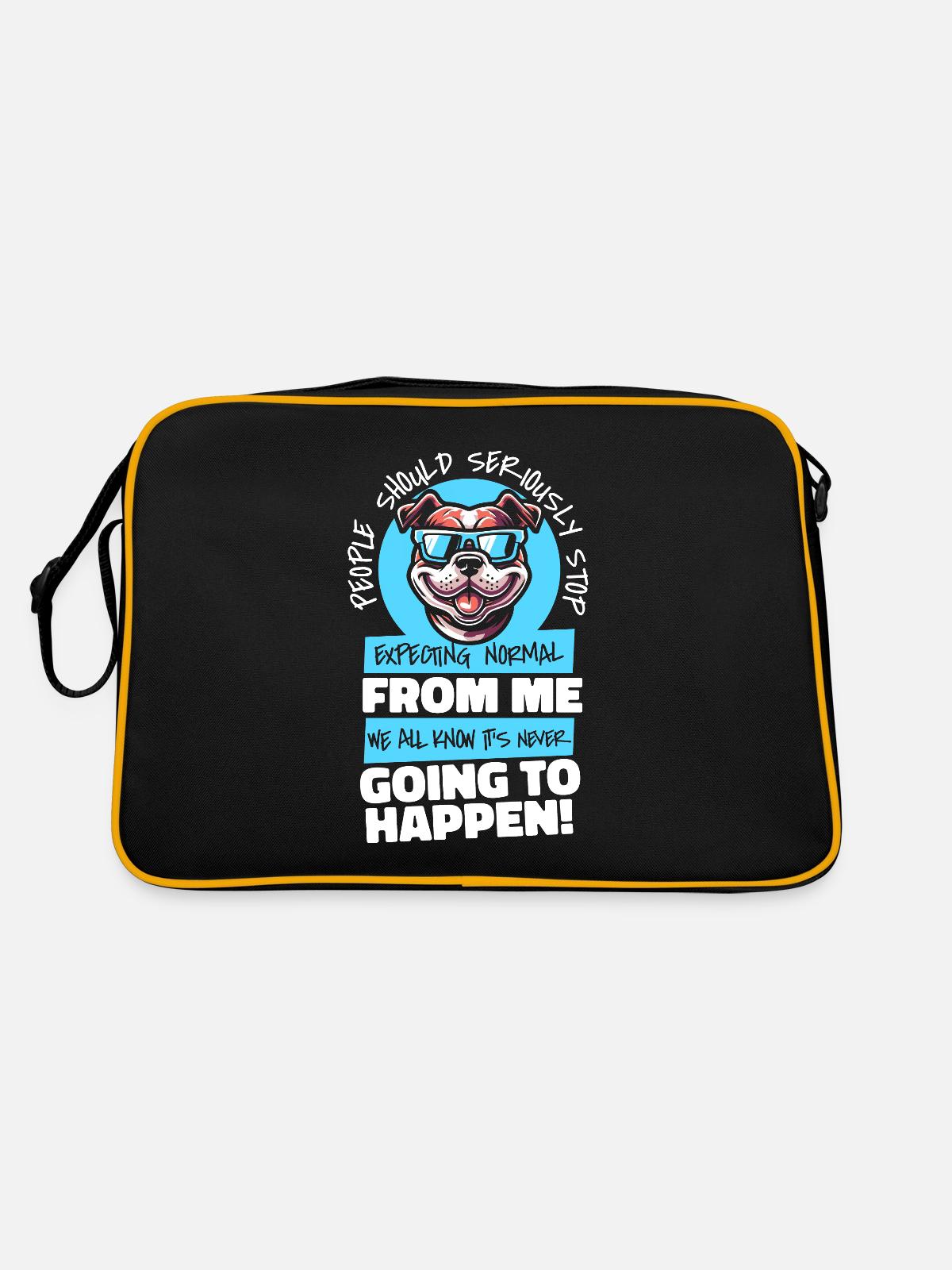 American Bully - Sac Retro - noir/or - Dos