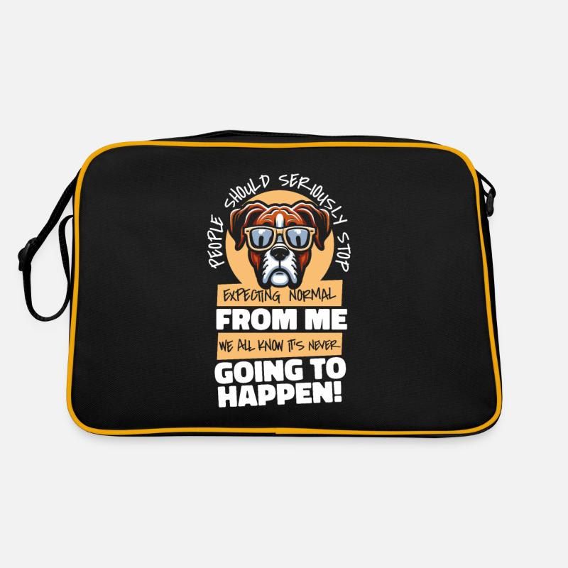 Boxer Hund Deutscher Boxer Retro Tasche