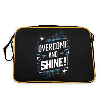 Surmonter et rayonner de motivation - Sac Retro - noir/or - Dos