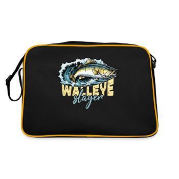 Walleye Fishing Walleye Slayer Fishing Enthusiast - Retro Bag - black/gold - Back