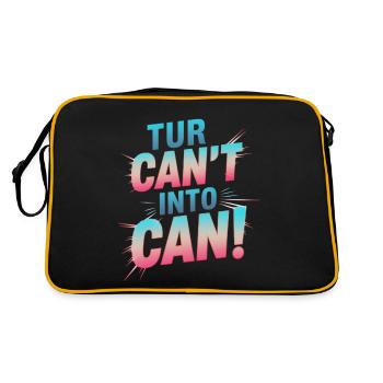 de ne pas pouvoir devient être capable - Sac Retro - noir/or - Dos