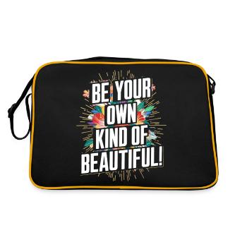 Be Your Own Kind of Beautiful - Retro Bag - black/gold - Back