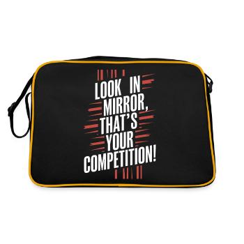 Mirror Mirror Motivational Message - Retro Bag - black/gold - Back