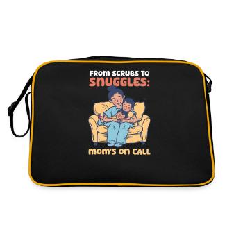 Nurse Mom From Scrubs to Snuggles: Mom's On Call - Retro Bag - black/gold - Back