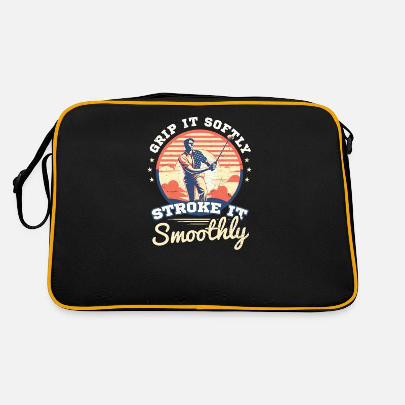 4. Juli Golf sanft streichen sanft Retro Tasche
