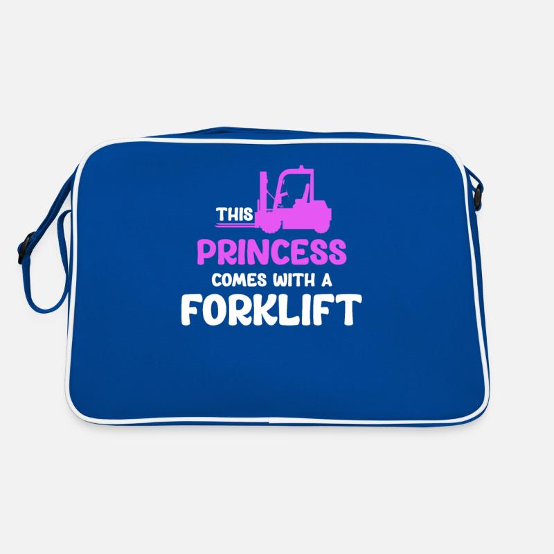 Die Prinzessin Wird Mit Einem Retro Tasche