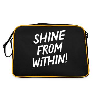Brillez de l’intérieur Leuchte Innen Heraus - Sac Retro - noir/or - Dos