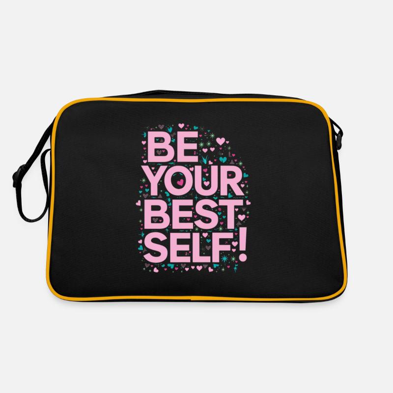 Donnez le meilleur de vous-même - Dicton positif Sac Retro