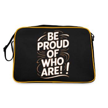 Soyez fier de vous Motivation - Sac Retro - noir/or - Dos