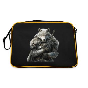 Wolf Knight Moyen Âge - Sac Retro - noir/or - Dos