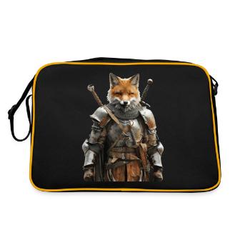 Fox Knight Moyen Âge - Sac Retro - noir/or - Dos