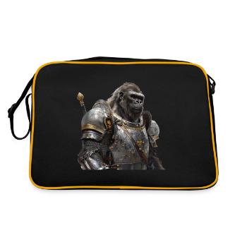 Gorilla Knight Médiéval - Sac Retro - noir/or - Dos