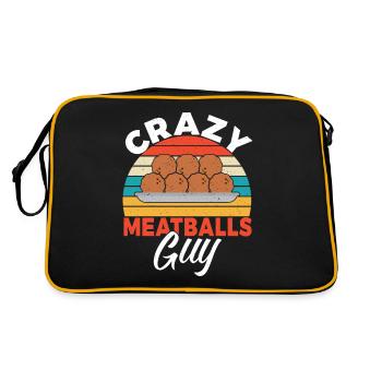 Cadeaux pour les amateurs de boulettes de viande - Sac Retro - noir/or - Dos