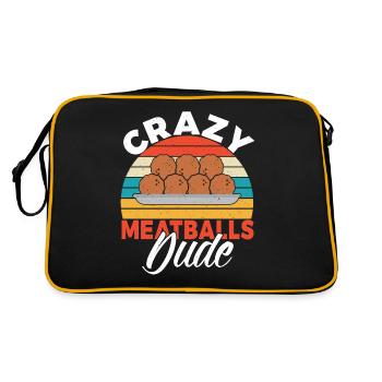 Cadeaux pour les amateurs de boulettes de viande - Sac Retro - noir/or - Dos