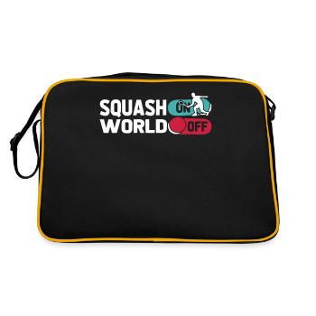 Squash Squash On World Off - Retro Bag - black/gold - Back
