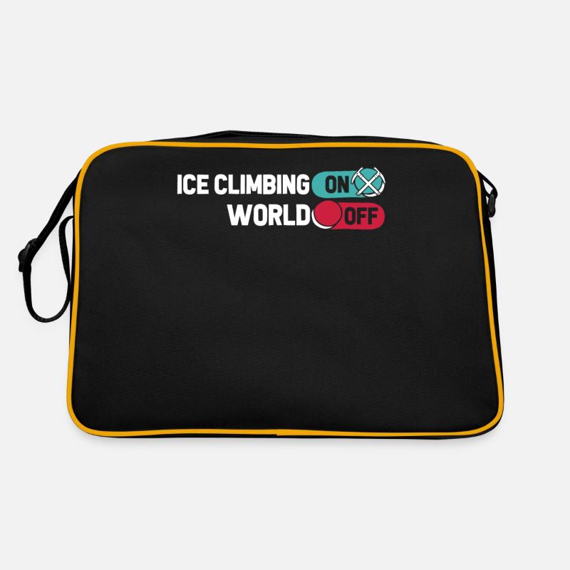 Eisklettern Escalade sur glace sur World Off Sac Retro