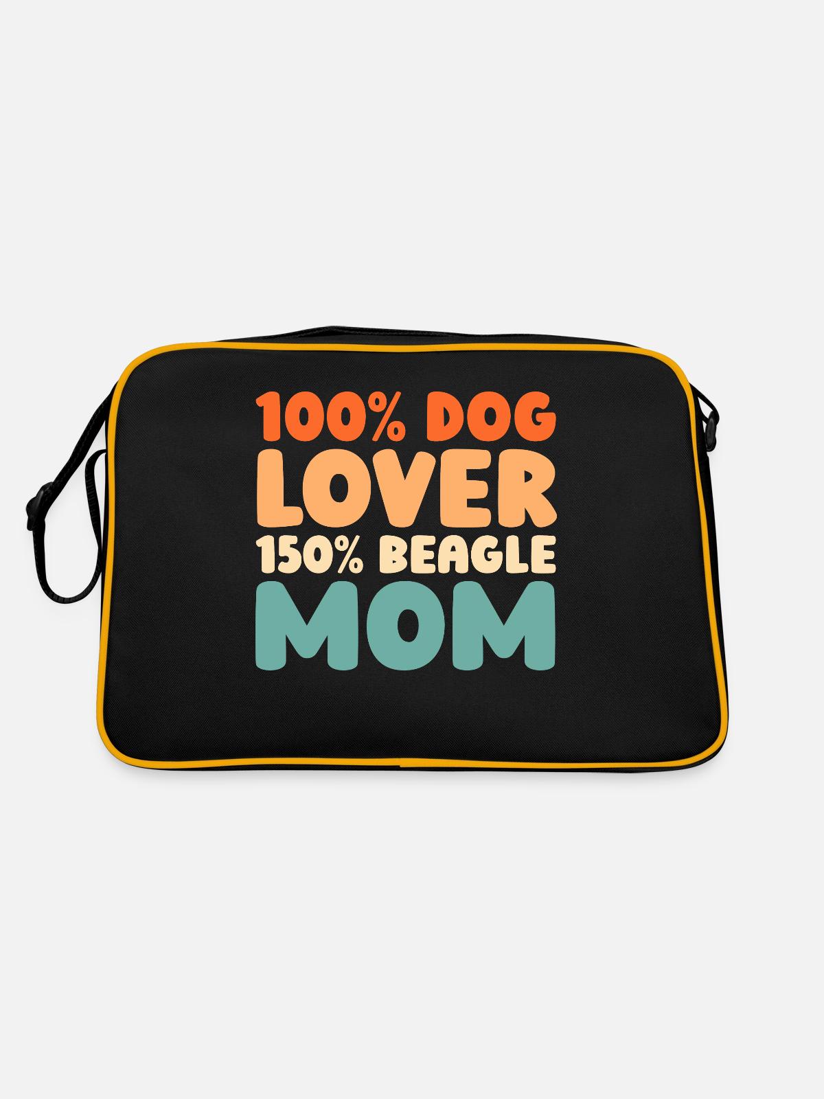 Beagle - Retro Bag - black/gold - Back