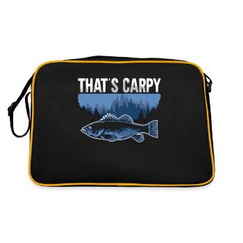 Carp Fishing That's Carpy Sport Fishing Fisherman - Retro Bag - black/gold - Back